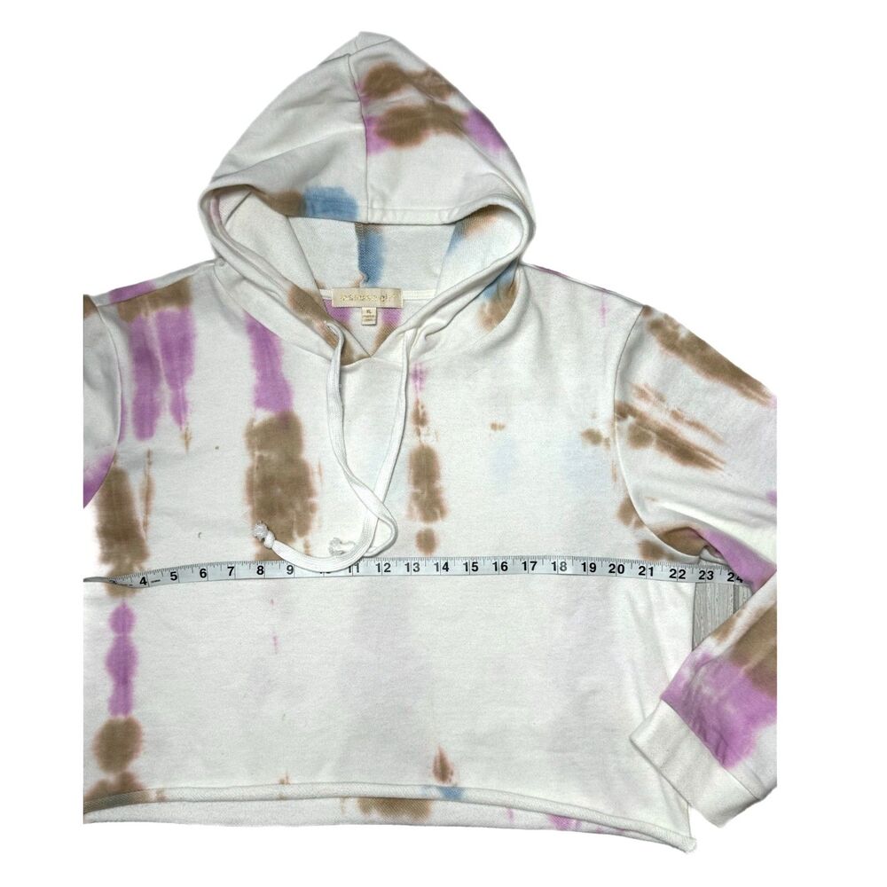 XL Tie dye, Multi color, Madden girl crop hoodie - Picture 2 of 4